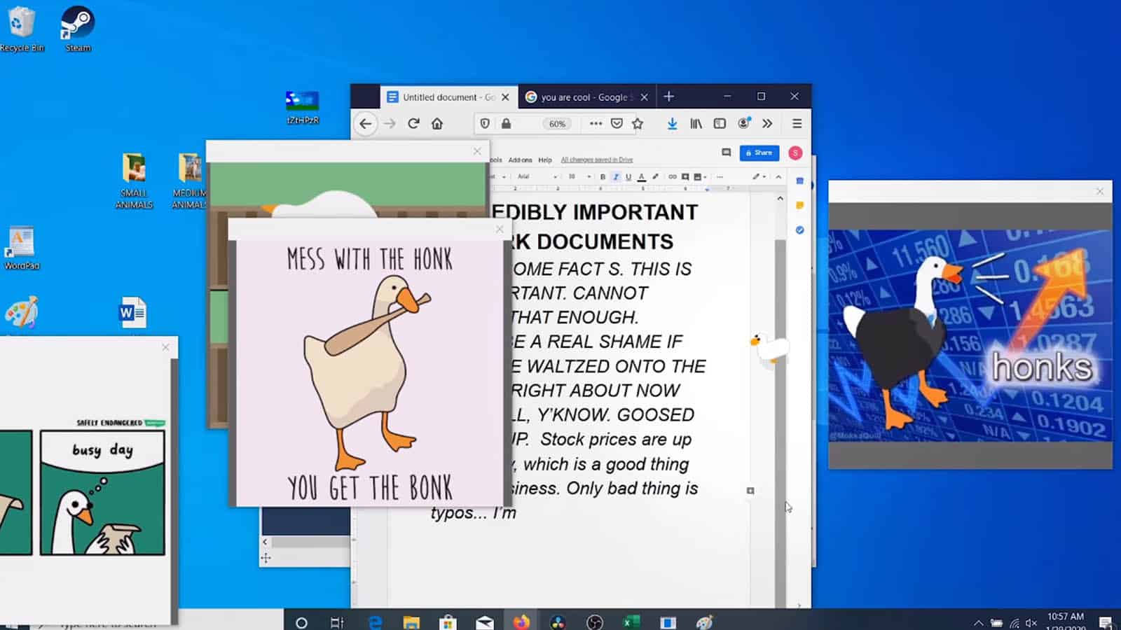 Desktop Goose app on Windows desktop